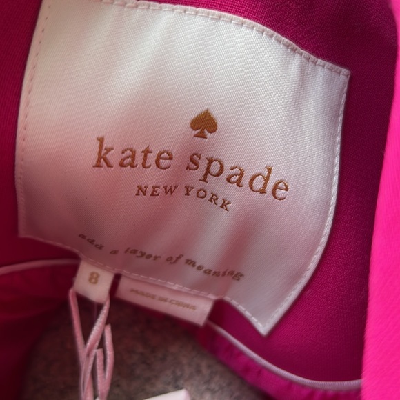 Kate spade Pink scalloped coat. - Picture 8 of 8